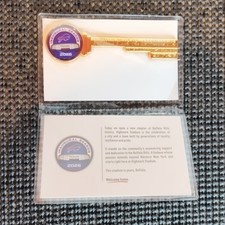 Buffalo Bills NFL Highmark Stadium 2026 Opening Day Inaugural Game Key Gold picture