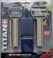 3 *Fruit Vegetable peeler Julianne maker Titan peeler Kitchen utility shredder picture