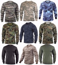 Rothco Military Tactical Long Sleeve Camo T-Shirt (Choose Size and color) picture