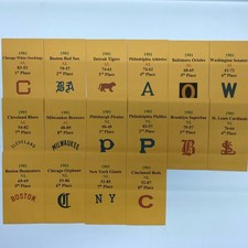 1901  APBA Baseball Team Envelopes w/ Stats & Logos BLOW OUT SALE picture