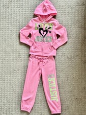 NEW JUSTICE Girls Jogger Set Pants and Hoody Jacket Size 6   picture