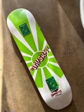 VINTAGE Chad Muska 2001 Rising Sun Shorty’s Skateboard Deck Green picture