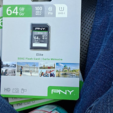 PNY Elite 64GB SDXC UHS-I Class 10 V10 100MB/s Waterproof Shockproof Card picture