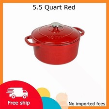 Lodge Enameled Cast Iron Dutch Ovens - 5.5 Quart Red picture