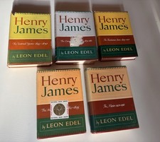 Fair Condition Henry James  5 Volume Set The Complete Biography Leon Edel HC DJ picture