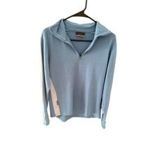 Icebreaker Bodyfit 260 Womens WL Blue 100% Merino Wool Quarter Zip Base Layer picture