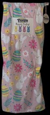 Peeps Oversized Plush Throw Blanket 60x70 Pink Bunny Easter Eggs Flowers picture