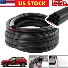 32.8Ft Rubber Car Door Seal Strip 3 Layer Automotive Weather Stripping Universal picture
