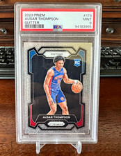 Panini 2023-24 Prizm Ausar Thompson #178 Glitter Prizm RC PSA 9 Pistons Pop 7 picture