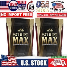 2 Bags Sculpt MAX Weight Control Body Maintenance Formula Fat Burner 30 Capsules picture