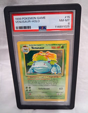 Wizards of the Coast 1999 Venusaur Base Set Holo 15/102 PSA 8 Graded picture