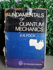Fundamentals of Quantum Mechanics V A Fock 1978 Mir Publishers English HC picture