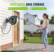100ft Retractable Garden Hose Reel 1/2