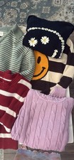 Nike Gap Abercrombie & Fitch Girl Clothing Lot Size 10/12 Denim Sweaters PJ picture