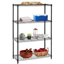 4-Tier Garage Shelves Metal Garage Shelving Heavy Duty Storage Rack Adjustable picture