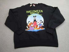 Vintage Disney Halloween Brings The Characters Out Black Crewneck XL USA 90s y2k picture