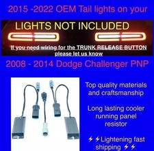 DODGE CHALLENGER 2008 -2014 TO 2015 + LED SRT  TAILLIGHT CONVERSION HARNESS picture
