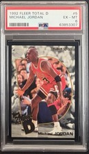 1992-93 Fleer - Total D Michael Jordan #5 PSA 6 picture