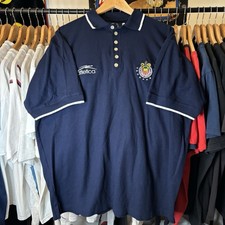 Vintage 90s Atletica Chivas FC Guadalajara Polo Button Up Shirt Size Large picture