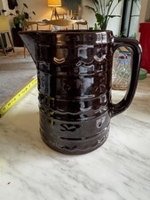 PERFECT Vintage Marcrest Daisy & Dot Brown Stoneware Pitcher 8