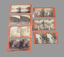 Lot 7 Antique NY Stereoviews Hudson River Trenton Falls Cayuga Lake Watkins NY picture