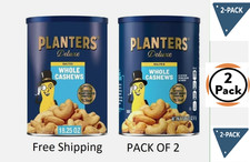 PLANTERS Deluxe Salted Whole Cashews, Party Snacks, Protein 18.25oz (2 PACK) picture