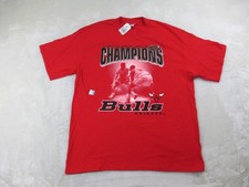 NEW DEADSTOCK VTG Chicago Bulls Shirt Mens Extra Large Red Basketball NBA* picture