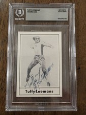 Tuffy Leemans 1977 Touchdown Club #35 Autographed Signed On Card Auto Beckett picture