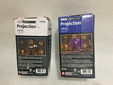 Lot Of 2 Gemmy LED Lightshow SNOWFLURRY Projection BLUE/WHITE picture