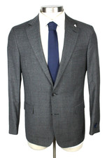 $1298 Brooks Brothers 1818 Classic Suit 38 R Mens Grey Houndstooth Wool 2 Piece picture