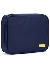 Samantha Brown Travel Organizer Bag Navy Blue Nylon Accessory Case picture