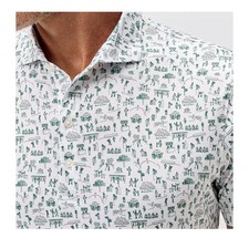 NWT JOHNNIE-O Men's Golf polo “The gallery” Size Medium  $110 MSRP picture