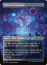 x1 Hallowed Fountain // Hallowed Fountain ECL MTG 347 BORDERLESS RARE M/NM 1x picture