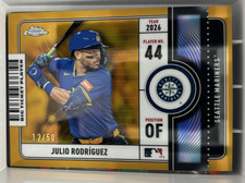 2026 Topps Chrome #BTP-21 Julio Rodríguez Big Ticket Players Gold Wave 12/50 picture