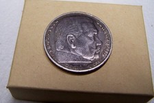 1935 GERMANY 5 Reichsmark .900 Silver Coin Mark Paul Von Hindenburg picture