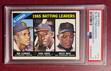 1966 Topps PSA 5 NL Batting Leaders #215 Clemente Aaron Mays picture