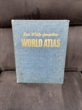 VTG Rand McNally Cosmopolitan World Atlas 1949 BOOK  Maps - READ DESCRIPTION  picture