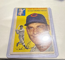 Topps 1954 Topps Ted Kluszewski #7 Cincinnati Reds White Back Base Set picture