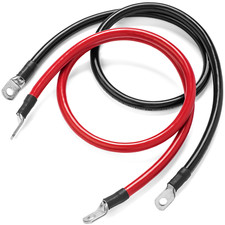 Spartan Power 2/0 AWG Battery Cables Made in the USA Terminated 5/16