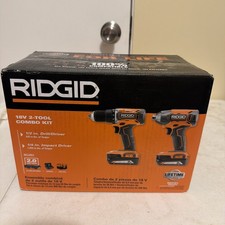 RIDGID 18V Cordless 2-Tool Combo Kit with Drill/Driver, Impact Driver, (2) 2.0 A picture