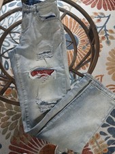 Rue21 Premiere Women’s Distressed Blue Jeans  denim Size 30x30 picture