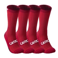 4 Pairs Cycling Running Basketball Socks Men Women Knit Elastane Geometric picture