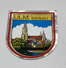 Vintage ULM Donau Vienna Travel Sticker Decal Car Foil vintage 3x2.5 picture