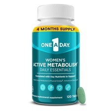 One A Day Women's Active Metabolism Daily 120 Count (Pack of 1), Blue picture