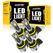 AUXITO 4*H11 LED Headlight Kit High Low Beam 500% Super Bright 6500K White Bulbs picture