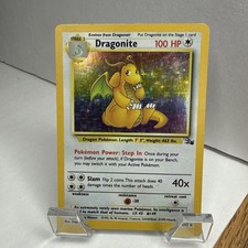 Dragonite Fossil Holo Rare Card 4/62 Unlimited picture