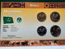 Littleton World Coin Set - Mauritania 4 coins picture