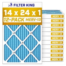Filter King 14x24x1 Air Filter MERV 13, AC Furnace Filters (12-Pack) picture