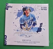 2022 TOPPS X BOBBY WITT JR. CROWN COLLECTION BASEBALL - FACTORY SEALED BOX picture