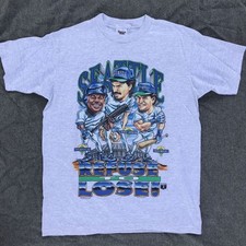 Vtg Seattle Mariners Refuse To Lose T Shirt Caricature 90s Heavy cotton NH439 picture